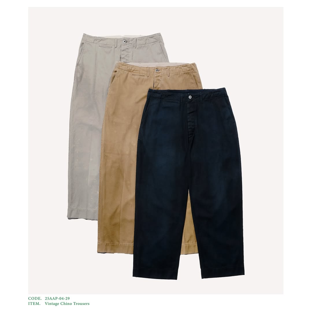 A.PRESSE 25AW Vintage Chino Trousers